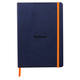 Notitieboek Rhodia A5 lijn 80 vel 90gr nachtblauw