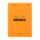 Schrijfblok Rhodia A6 lijn 80 vel 80gr oranje