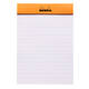 Schrijfblok Rhodia A6 lijn 80 vel 80gr oranje