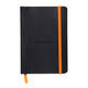 Notitieboek Rhodia A6 lijn 72 vel 90gr zwart
