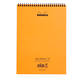 Spiraalblok Rhodia A4 lijn 160 pagina's 80gr oranje