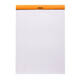 Schrijfblok Rhodia A4 lijn 80 vel 80gr oranje