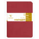 Schrift Clairefontaine A5 lijn 96 pagina's 90gr rood seal à 2 stuks
