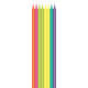 Kaarsjes Haza long bright 15cm 16 stuks assorti