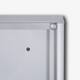 Vitrinebord Quantore voor binnen 6x A4 zilver