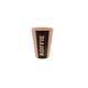 Beker IEZZY 180ml herbruikbaar Altijd Koffie 20 stuks bruin