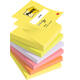 Memoblok 3M Post-it Z-Note R330 76x76mm ass kleur 6 stuks