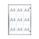 Binnenvitrine wand MAULextraslim whiteboard 9xA4 met slot