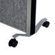 Scheidingswand MAUL akoestiek 100x180 akoest whiteb textiel alum.frame mobiel