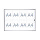 Binnenvitrine wand MAULextraslim whiteboard 8xA4 met slot
