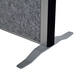 Scheidingswand MAUL akoestiek 100x180 2x whiteb. 1x donkergr alum.frame op voet