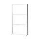 Scheidingswand MAUL akoestiek 100x180 whiteboard alum.frame op voet