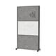 Scheidingswand MAUL akoestiek 100x180 2xdonker- 1xlichtgrijs antrac.frame mobiel
