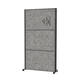 Scheidingswand MAUL akoestiek Uplight 100x180 donkergrijs antraciet frame mobiel
