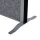 Scheidingswand MAUL akoestiek 100x180 2xdonker- 1xwhiteboard alum.frame op voet