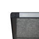 Scheidingswand MAUL akoestiek Uplight 100x180 donkergrijs antraciet frame op voet
