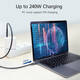 Kabel ACT USB-C USB 4 20Gbps Thunderbolt3 1 meter