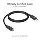 Kabel ACT USB-C USB 4 20Gbps Thunderbolt3 1 meter