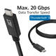 Kabel ACT USB-C USB 4 20Gbps Thunderbolt3 1 meter