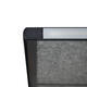 Scheidingswand MAUL akoestiek Uplight 120x50 donkergrijs antrac.frame tafelklem