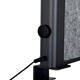 Scheidingswand MAUL akoestiek Uplight 120x50 donkergrijs antrac.frame tafelklem