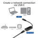 Adapter ACT USB-C naar Gigabit Ethernet 0.15 meter