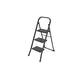 Huishoudtrap BRASQ 3 treden SL300 zwart