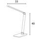 Bureaulamp Unilux Twistled led zwart
