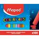 Schoolbordkrijt Maped Color'Peps doos á 100 stuks assorti