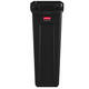 Afvalbak Rubbermaid Slim Jim Vented met luchtsleuven 60 liter zwart