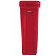 Afvalbak Rubbermaid Slim Jim Vented met luchtsleuven 87liter rood