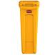 Afvalbak Rubbermaid Slim Jim Vented met luchtsleuven 87 liter geel