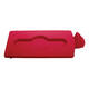 Deksel Rubbermaid Slim Jim Recyclestation gesloten rood