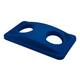 Deksel Rubbermaid Slim Jim Vented inwerpopening voor flesjes en blikjes blauw