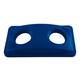 Deksel Rubbermaid Slim Jim Vented inwerpopening voor flesjes en blikjes blauw
