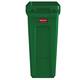 Afvalbak Rubbermaid Slim Jim Vented met luchtsleuven 60 liter groen