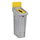 Deksel Rubbermaid Slim Jim Recyclestation inwerpopening voor gemengde recycling geel