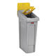Deksel Rubbermaid Slim Jim Recyclestation inwerpopening voor gemengde recycling geel
