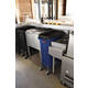 Afvalbak Rubbermaid Slim Jim Vented met luchtsleuven 87 liter blauw