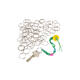 Sleutelring Creativ Company zilverkleurig 25mm 100 stuks