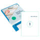 Etiket Rillprint 210x297mm mat transparant 25 stuks
