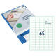Etiket Rillprint 38x21.2mm mat transparant 1625 stuks