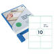Etiket Rillprint 105x57mm mat transparant 250 stuks