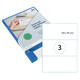 Etiket Rillprint 210x99mm mat transparant 75 stuks