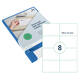 Etiket Rillprint 105x74mm mat transparant 200 stuks