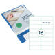 Etiket Rillprint 105x37mm mat transparant 400 stuks