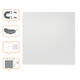Whiteboard Nobo frameloos modulair 45x45cm