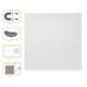 Whiteboard Nobo frameloos modulair 45x45cm