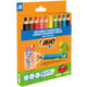 Kleurpotloden BicKids Multi Surface + puntenslijper assorti 10 stuks