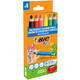 Kleurpotloden BicKids Multi Surface + puntenslijper assorti 6 stuks